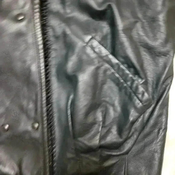 NORMA Canada Vintage 1980's Patchwork Art Knit Sweater Jacket Leather Size M - Picture 7 of 10